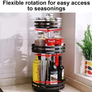 Rotation Kitchen Spice Rack5