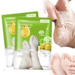 Foot peeling mask socks for rough dry feet, 1 pair