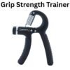 Adjustable hand grip strengthener with mechanical counter dial set to 60kg resistance