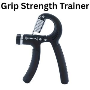 Adjustable hand grip strengthener with mechanical counter dial set to 60kg resistance